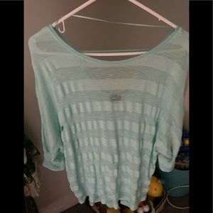 Half sleeve light blue shirt